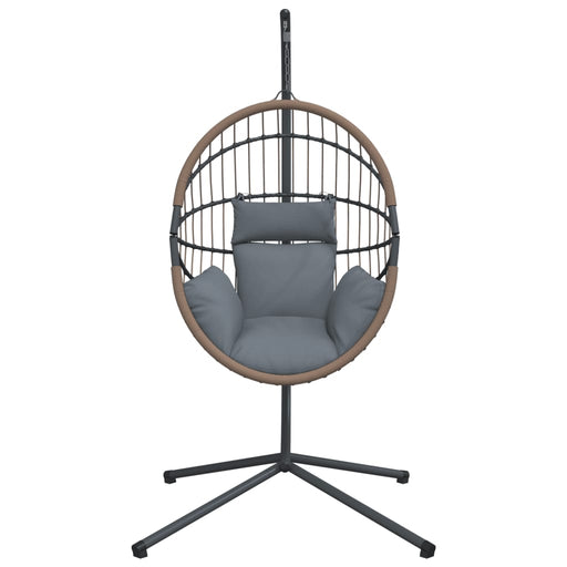 Hangstoel met Standaard – Rattan & Staal – Comfort & Design – Vrijstaand - Bivakshop