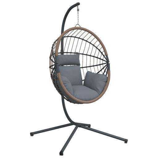 Hangstoel met Standaard – Rattan & Staal – Comfort & Design – Vrijstaand - Bivakshop