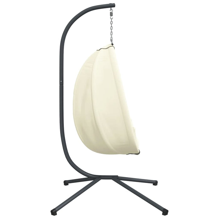 Hangstoel met Standaard – Vrijstaande Loungestoel – Stof & Staal - Bivakshop