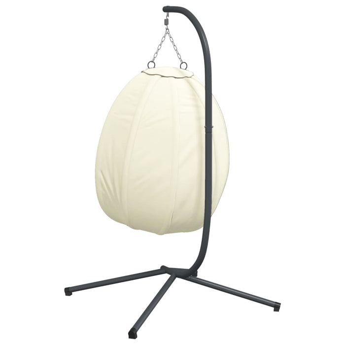 Hangstoel met Standaard – Vrijstaande Loungestoel – Stof & Staal - Bivakshop