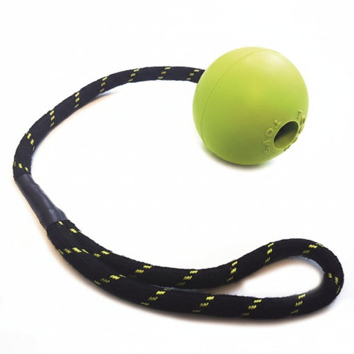 Happy Pet – Tough Toys Bal Aan Touw Rubber – Duurzaam – 33,5 x 8 x 8 cm - Bivakshop