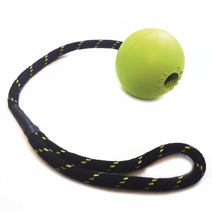 Happy Pet – Tough Toys Bal Aan Touw Rubber – Duurzaam – 33,5 x 8 x 8 cm - Bivakshop