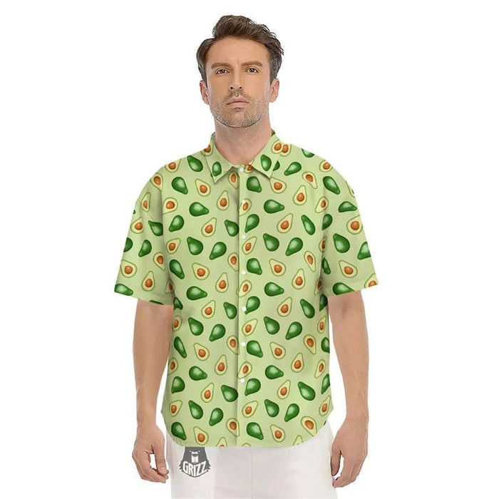Hawaïaans overhemd met avocado print – Korte mouw & casual vakantieshirt - Bivakshop