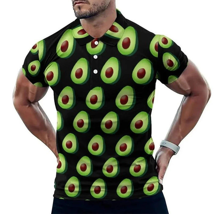 Hawaïaans overhemd met avocado print – Korte mouw & casual vakantieshirt - Bivakshop