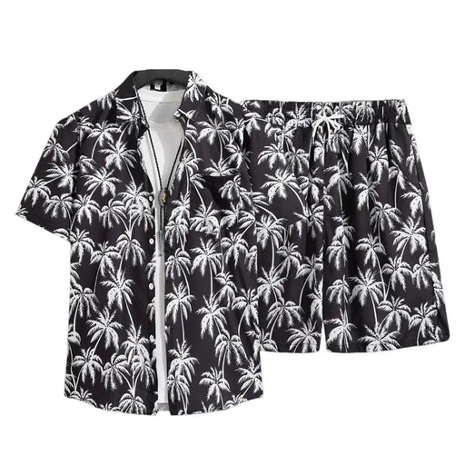 Hawaiiaanse heren set shirt shorts tropische print