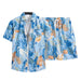 Hawaïaanse shirt en shorts set - Voor mannen - Met levendige print - Bivakshop