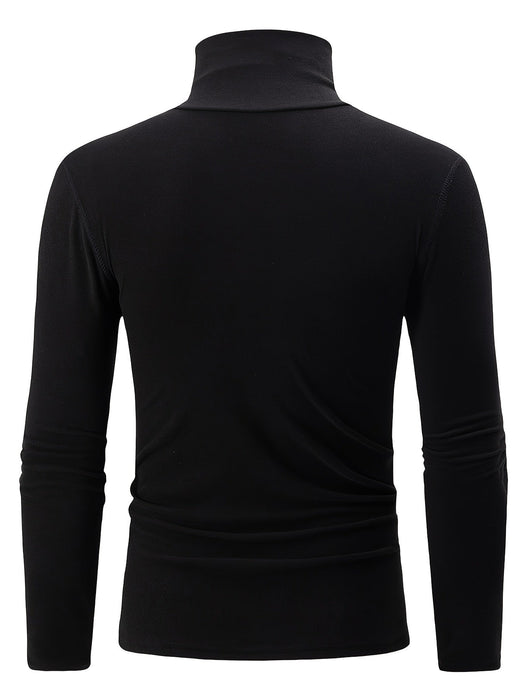 Heren Fleece Gevoerd T-Shirt (3 - Pack) – Thermisch & Skinny Fit voor Winter - Bivakshop