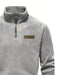 Heren Fleece Gevoerde Half - Zip Trui – Casual Pullover voor Najaar/Winter - Bivakshop