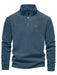 Heren Fleece Gevoerde Half - Zip Trui – Casual Pullover voor Najaar/Winter - Bivakshop