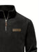 Heren Fleece Gevoerde Half - Zip Trui – Casual Pullover voor Najaar/Winter - Bivakshop