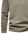 Heren Fleece Gevoerde Half - Zip Trui – Casual Pullover voor Najaar/Winter - Bivakshop