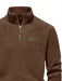 Heren Fleece Gevoerde Half - Zip Trui – Casual Pullover voor Najaar/Winter - Bivakshop