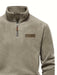 Heren Fleece Gevoerde Half - Zip Trui – Casual Pullover voor Najaar/Winter - Bivakshop