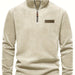 Heren Fleece Gevoerde Half - Zip Trui – Casual Pullover voor Najaar/Winter - Bivakshop