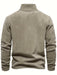 Heren Fleece Gevoerde Half - Zip Trui – Casual Pullover voor Najaar/Winter - Bivakshop
