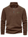 Heren Fleece Gevoerde Half - Zip Trui – Casual Pullover voor Najaar/Winter - Bivakshop
