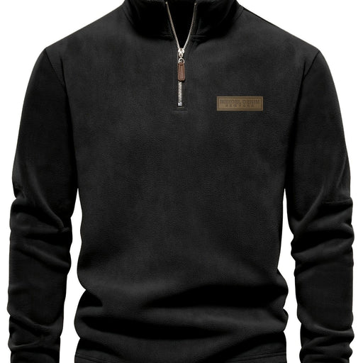 Heren Fleece Gevoerde Half - Zip Trui – Casual Pullover voor Najaar/Winter - Bivakshop