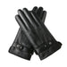 Heren handschoenen winter - Touchscreen & winddicht - Warme PU lederen handschoenen - Bivakshop