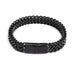 Heren Hip - Hop Armband – Dubbele Gevlochten Keel Ketting van Roestvrij Staal - Bivakshop
