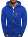Heren Hoodie Jas met Rits – Sportief - Effen Kleur - Bivakshop