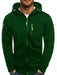 Heren Hoodie Jas met Rits – Sportief - Effen Kleur - Bivakshop