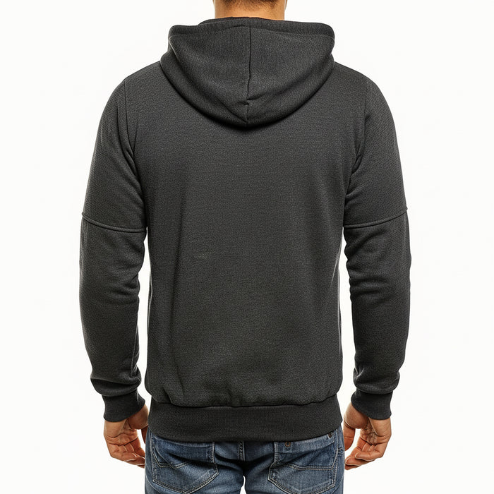 Heren Hoodie Jas met Rits – Sportief - Effen Kleur - Bivakshop