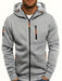 Heren Hoodie Jas met Rits – Sportief - Effen Kleur - Bivakshop