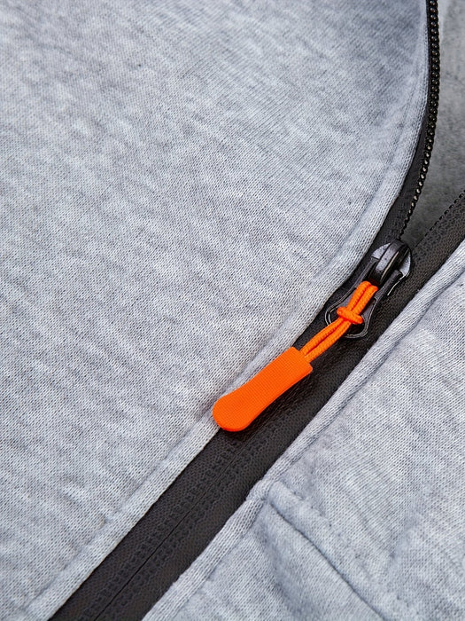 Heren Hoodie Jas met Rits – Sportief - Effen Kleur - Bivakshop