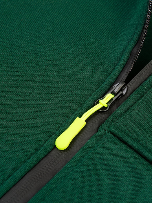 Heren Hoodie Jas met Rits – Sportief - Effen Kleur - Bivakshop