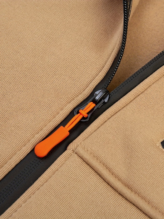 Heren Hoodie Jas met Rits – Sportief - Effen Kleur - Bivakshop