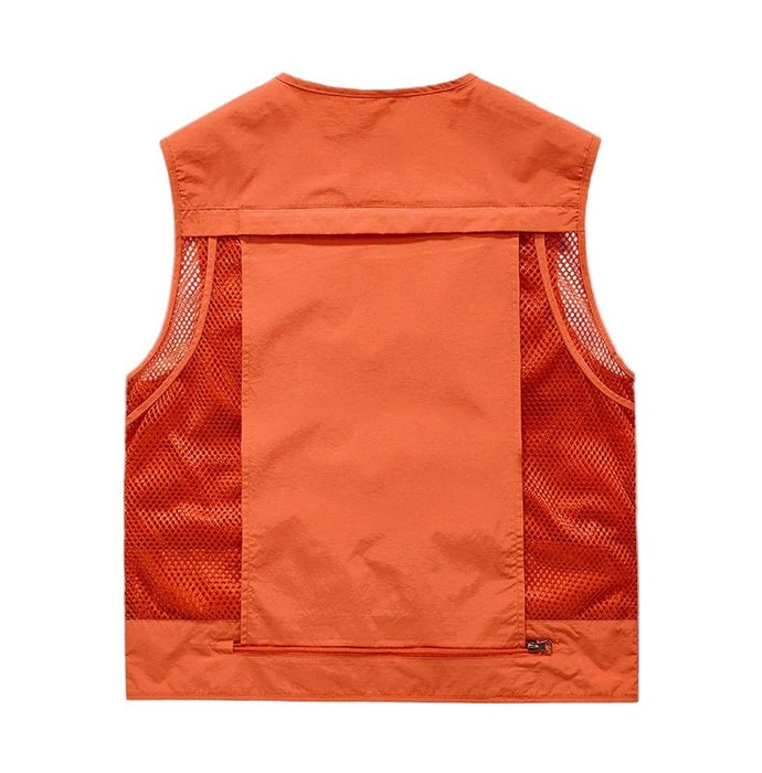 Heren outdoor vest – Ademend – Multifunctionele zakken voor buitenactiviteiten - Bivakshop