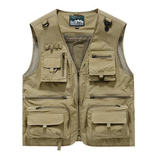 Heren outdoor vest – Ademend – Multifunctionele zakken voor buitenactiviteiten - Bivakshop