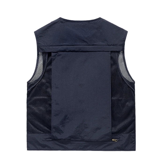 Heren outdoor vest – Ademend – Multifunctionele zakken voor buitenactiviteiten - Bivakshop