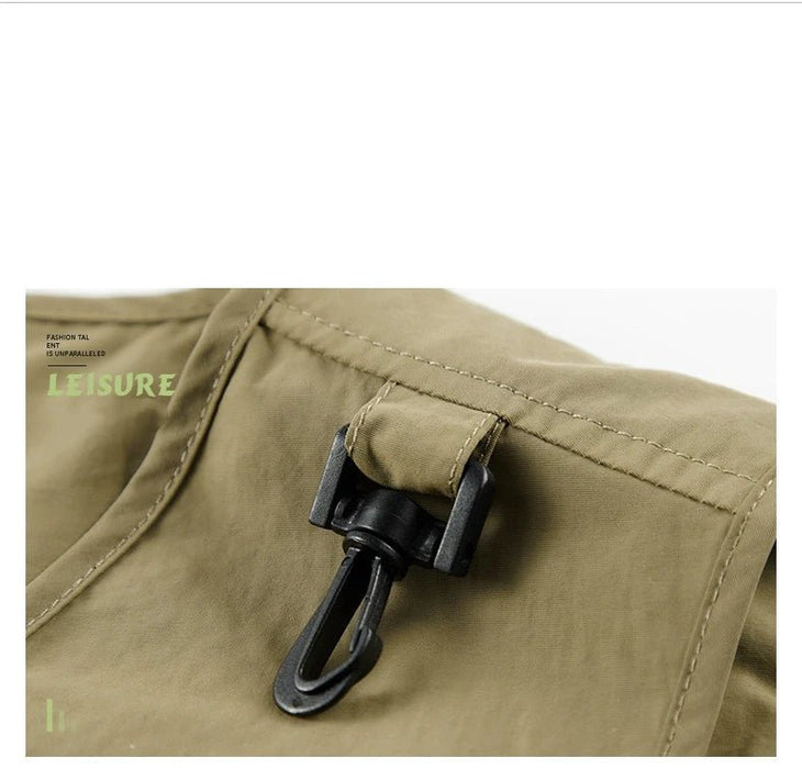 Heren outdoor vest – Ademend – Multifunctionele zakken voor buitenactiviteiten - Bivakshop