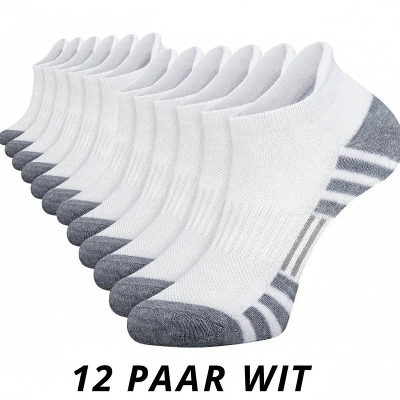 Heren sportsokken – 6/12 paar – Antislip & Comfortabel voor Outdoor en Gym - Bivakshop