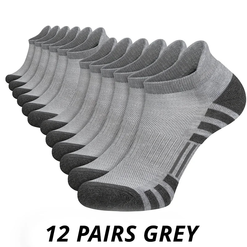 Heren sportsokken – 6/12 paar – Antislip & Comfortabel voor Outdoor en Gym - Bivakshop