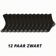 Heren sportsokken – 6/12 paar – Antislip & Comfortabel voor Outdoor en Gym - Bivakshop
