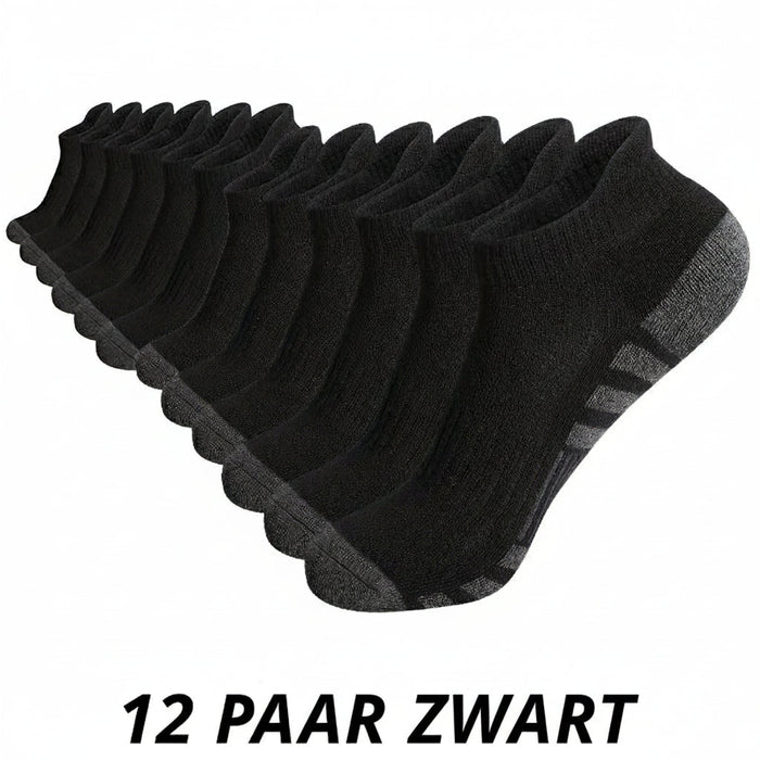 Heren sportsokken – 6/12 paar – Antislip & Comfortabel voor Outdoor en Gym - Bivakshop
