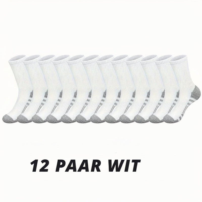 Heren sportsokken – 6/12 paar – Antislip & Comfortabel voor Outdoor en Gym - Bivakshop