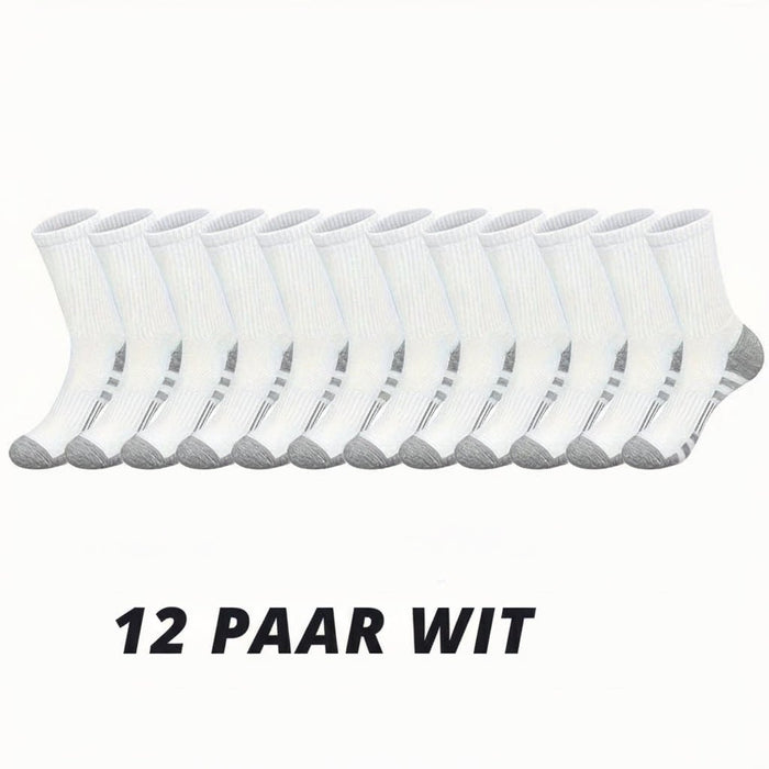 Heren sportsokken – 6/12 paar – Antislip & Comfortabel voor Outdoor en Gym - Bivakshop