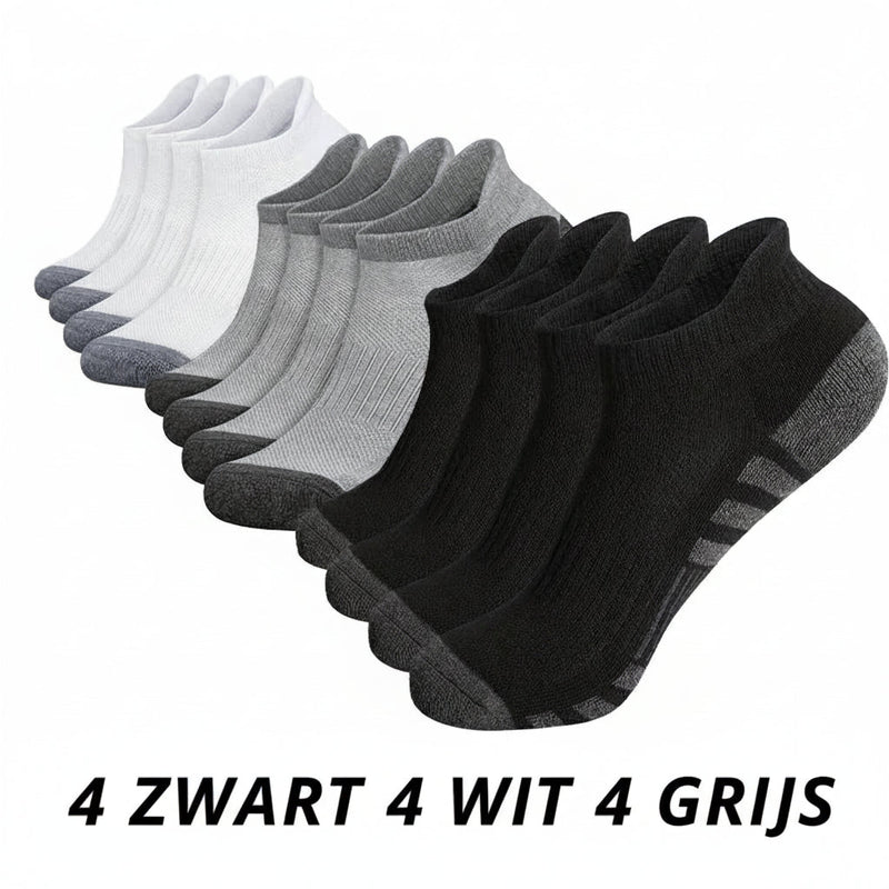 Heren sportsokken – 6/12 paar – Antislip & Comfortabel voor Outdoor en Gym - Bivakshop