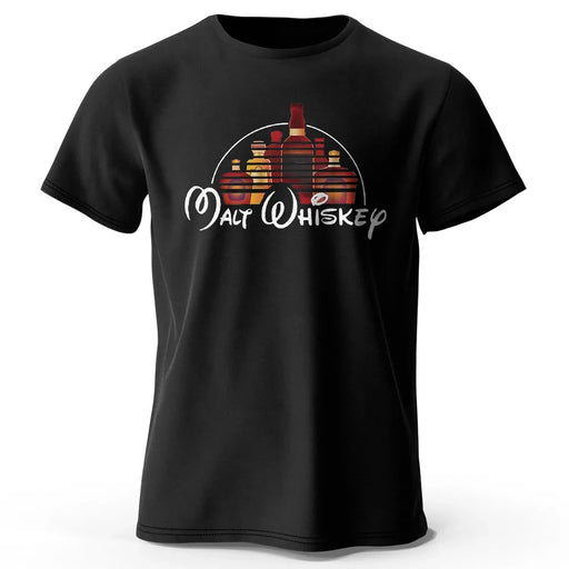 Heren T-shirt met Malt Whiskey print - 100% katoen - Oversized grappige casual zomer top - Bivakshop