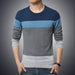 Herfst casual heren trui - O - hals gestreept - Slim fit gebreide pullover - Bivakshop