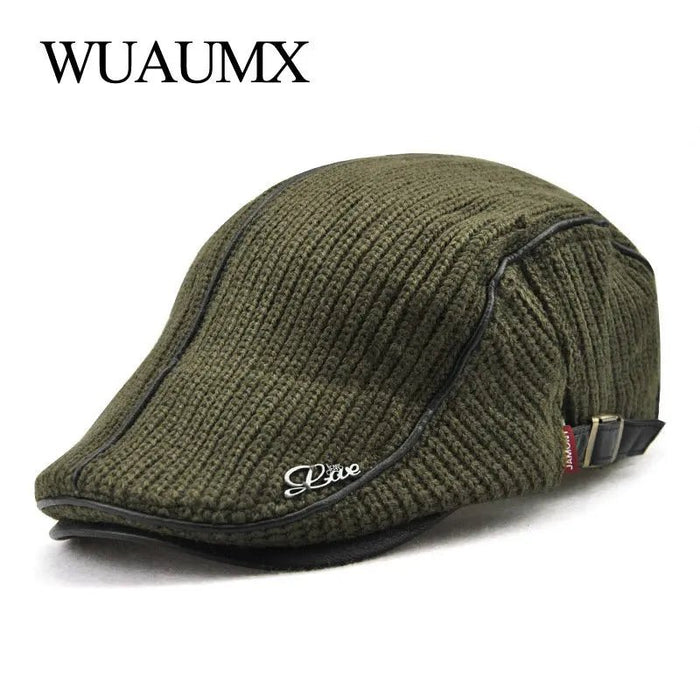 Herfst winter gebreide baret - Warme unisex pet - Verstelbare wollen muts voor heren en dames - Bivakshop