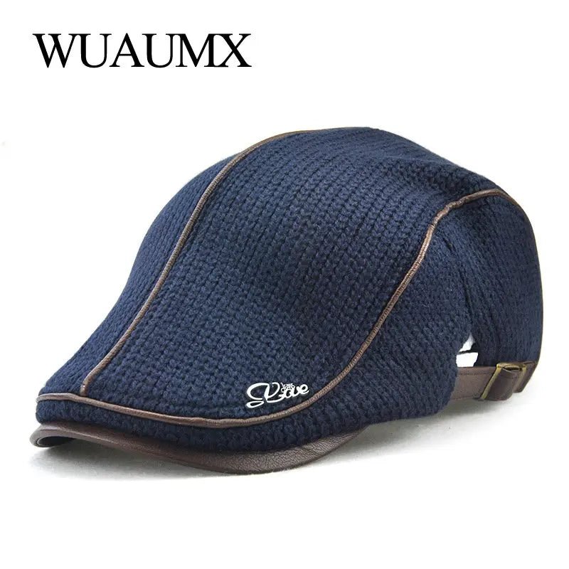 Herfst winter gebreide baret - Warme unisex pet - Verstelbare wollen muts voor heren en dames - Bivakshop