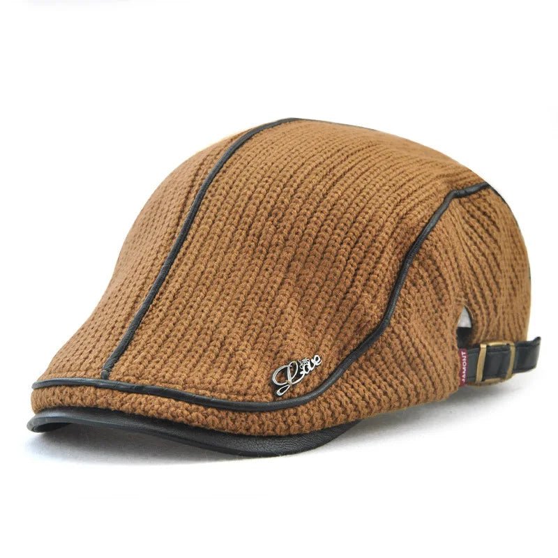 Herfst winter gebreide baret - Warme unisex pet - Verstelbare wollen muts voor heren en dames - Bivakshop