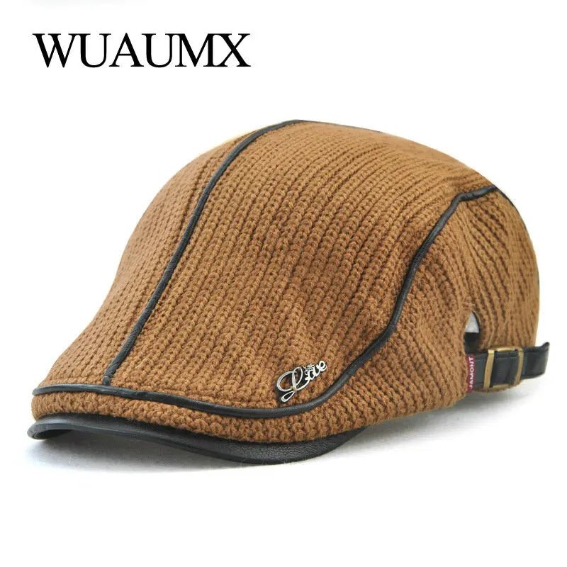 Herfst winter gebreide baret - Warme unisex pet - Verstelbare wollen muts voor heren en dames - Bivakshop