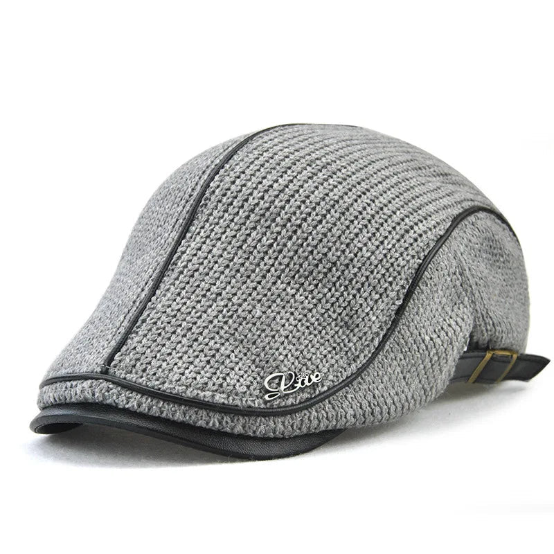 Herfst winter gebreide baret - Warme unisex pet - Verstelbare wollen muts voor heren en dames - Bivakshop