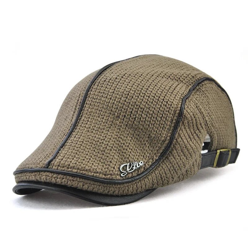 Herfst winter gebreide baret - Warme unisex pet - Verstelbare wollen muts voor heren en dames - Bivakshop