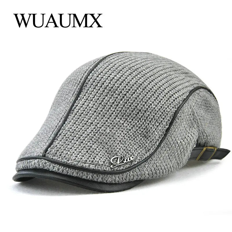 Herfst winter gebreide baret - Warme unisex pet - Verstelbare wollen muts voor heren en dames - Bivakshop